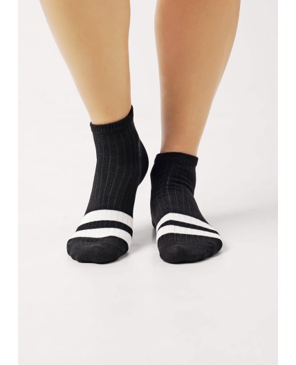 CLE Носки жен.Д5501 fashion база хл+эл, чёрный