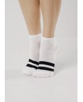 CLE Носки жен.Д5501 fashion база хл+эл, белый/чёрный