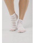 CLE Носки жен.Д5503 fashion база хл+эл, белый/св.бежевый