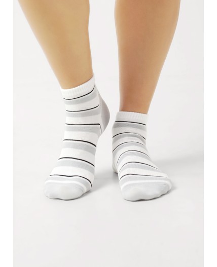 CLE Носки жен.Д5503 fashion база хл+эл, белый/св.серый