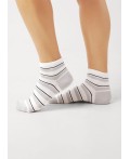 CLE Носки жен.Д5503 fashion база хл+эл, белый/св.серый
