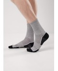 CLE Носки муж.К6511Л трендсокс хл+эл, меланж серый
