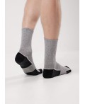 CLE Носки муж.К6511Л трендсокс хл+эл, меланж серый