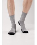CLE Носки муж.К6511Л трендсокс хл+эл, меланж серый