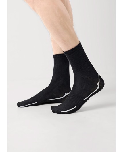 CLE Носки муж.К6511Л трендсокс хл+эл, чёрный