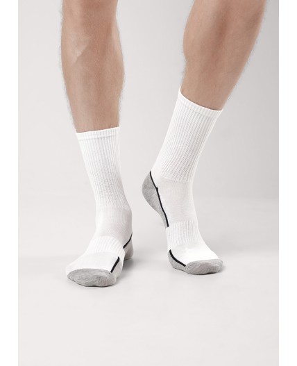 CLE Носки муж.К6511Л трендсокс хл+эл, белый