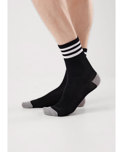 CLE Носки муж.К6512Л трендсокс хл+эл, чёрный