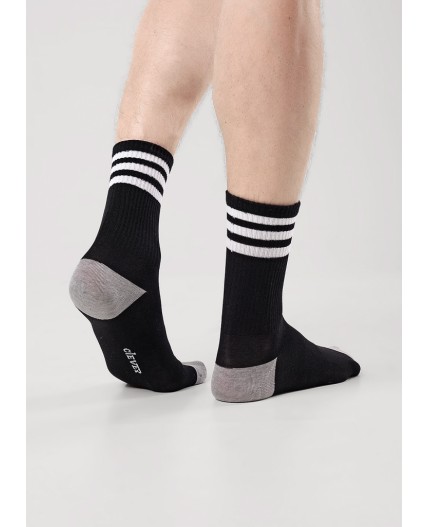 CLE Носки муж.К6512Л трендсокс хл+эл, чёрный
