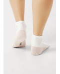 CLE Носки жен.Д5504 fashion база хл+эл, белый/св.бежевый