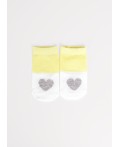 CLE Носки дет.С025 7-8 ясли хл+эл, меланж жёлтый