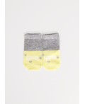 CLE Носки дет.С026 7-8 ясли хл+эл, меланж жёлтый