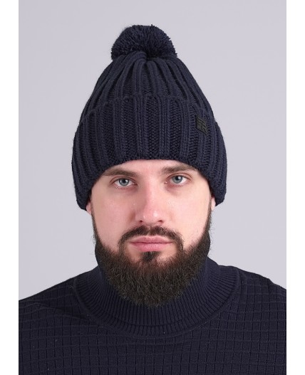 CLE Шапка 444122ап флис, т.синий