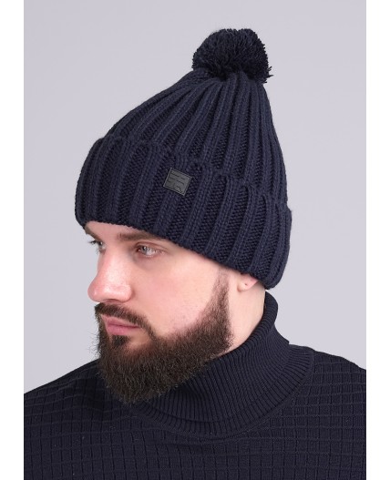 CLE Шапка 444122ап флис, т.синий