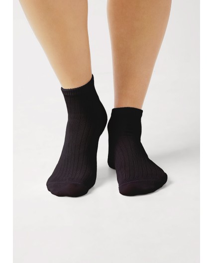 CLE Носки жен.Д5500 fashion база хл+эл, чёрный