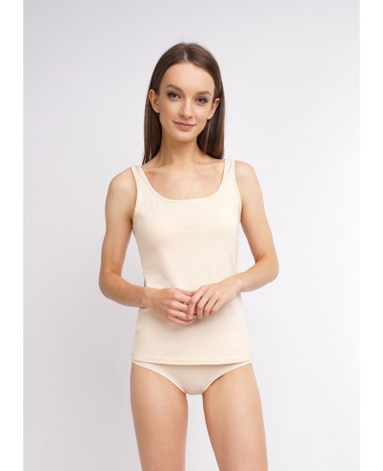 CLE LM650 Майка жен. Новая ЧБ база, св.бежевый