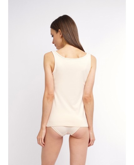 CLE LM650 Майка жен. Новая ЧБ база, св.бежевый