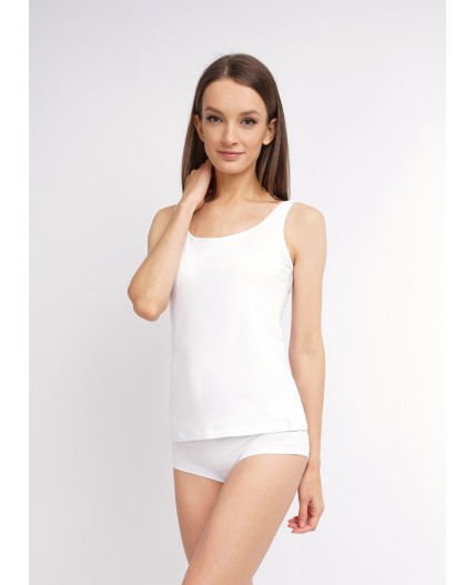 CLE LM650 Майка жен. Новая ЧБ база, белый