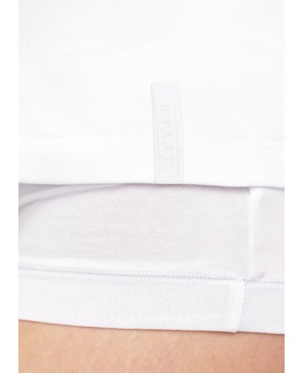 CLE LM650 Майка жен. Новая ЧБ база, белый