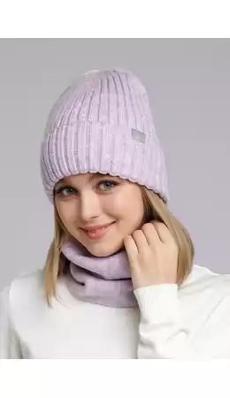 CLE Шапка 413213ап флис, св.сиреневый
