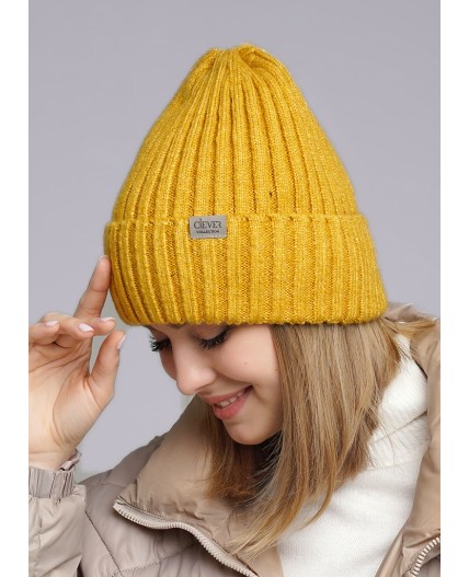 CLE Шапка 413213ап флис, жёлтый