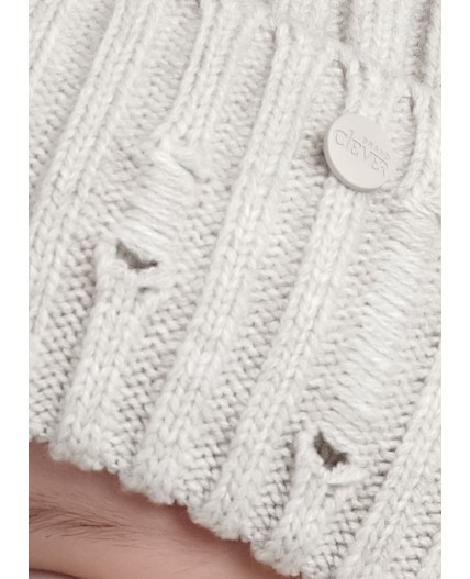 CLE Шапка дет. 444240ак флис, меланж бежевый