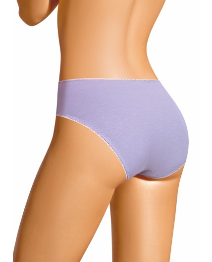 CLE C731 Трусы жен. Кружево хлопок, св.фиолетовый