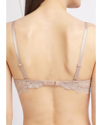 CLE LBR005pk Бюст ж.балк.пуш-а, бежевый металлик