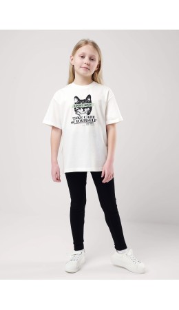 CLE Лосины дев. 907050ш, чёрный