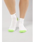 CLE Носки жен.Д5549 витаминка хл+эл, белый/салатовый