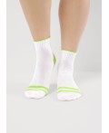 CLE Носки жен.Д5548 витаминка хл+эл, белый/салатовый