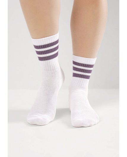 CLE Носки жен.Д5565 мускат хл+эл, белый