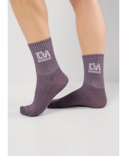 CLE Носки жен.Д5566 мускат хл+эл, кофейный