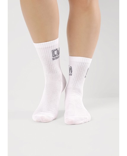 CLE Носки жен.Д5566 мускат хл+эл, белый