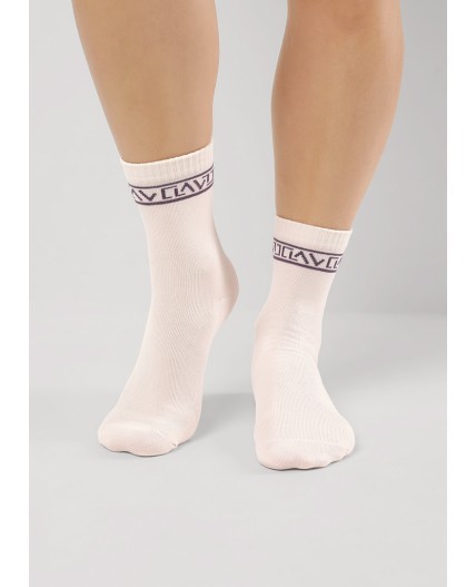 CLE Носки жен.Д5567 мускат хл+эл, св.розовый