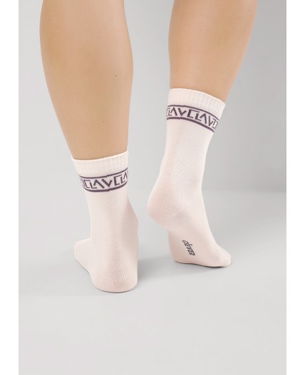 CLE Носки жен.Д5567 мускат хл+эл, св.розовый