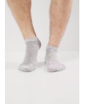 CLE Носки муж.К003 база укороч, меланж серый