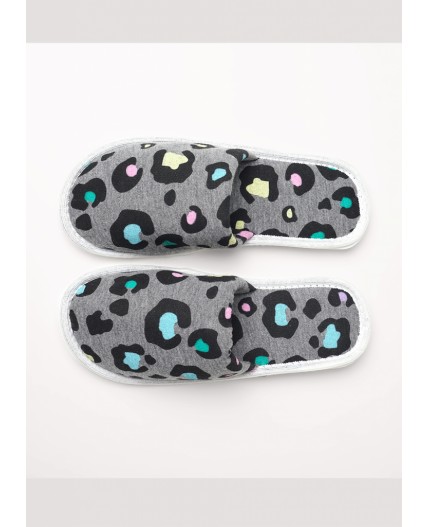 CLE SW25-968C Пантолеты жен. домаш. Home line ВЛ25, меланж серый/св.жёлтый