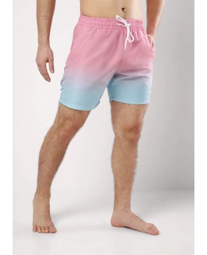 CLE шорты муж. 553149рт, св.оранжевый/св.голубой