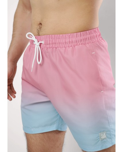 CLE шорты муж. 553149рт, св.оранжевый/св.голубой