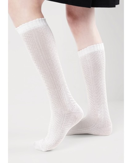 CLE Гольфы дет.П119 20-22,22 выпускной ажур, белый