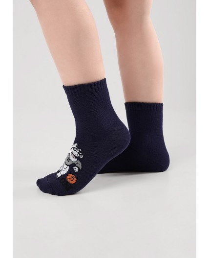 CLE Носки дет.С1550 16-18,18-20 бэксайд мал, т.синий