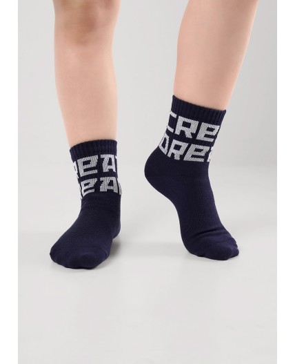 CLE Носки дет.С1553 24 бэксайд мал, т.синий