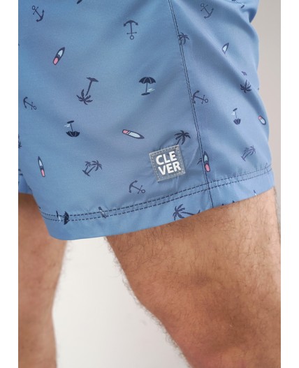 CLE шорты муж 533691рт, джинсовый/т.синий