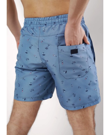 CLE шорты муж 533691рт, джинсовый/т.синий