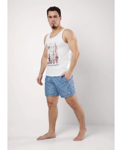 CLE шорты муж 533691рт, джинсовый/т.синий