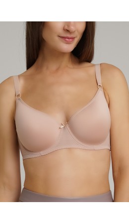 CLE LBR007pk Бюст ж.спейсер, бежевый металлик