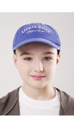 CLE Бейсболка дет 84 джинс (1626), синий