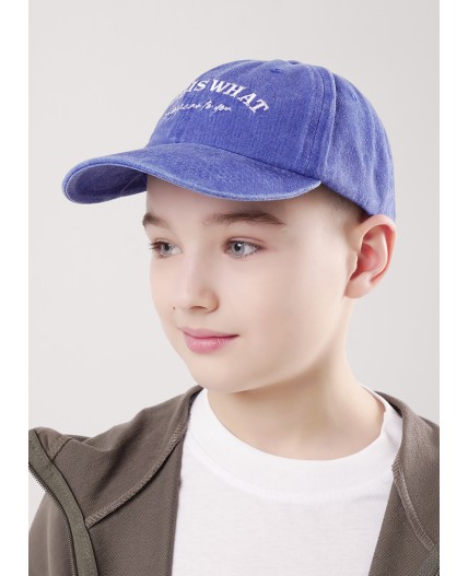 CLE Бейсболка дет 84 джинс (1626), синий