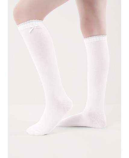 CLE Гольфы дет.П120 14-16 выпускной дев, белый