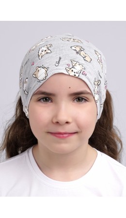 CLE Повязка дет. 546035/9кп, меланж св.серый